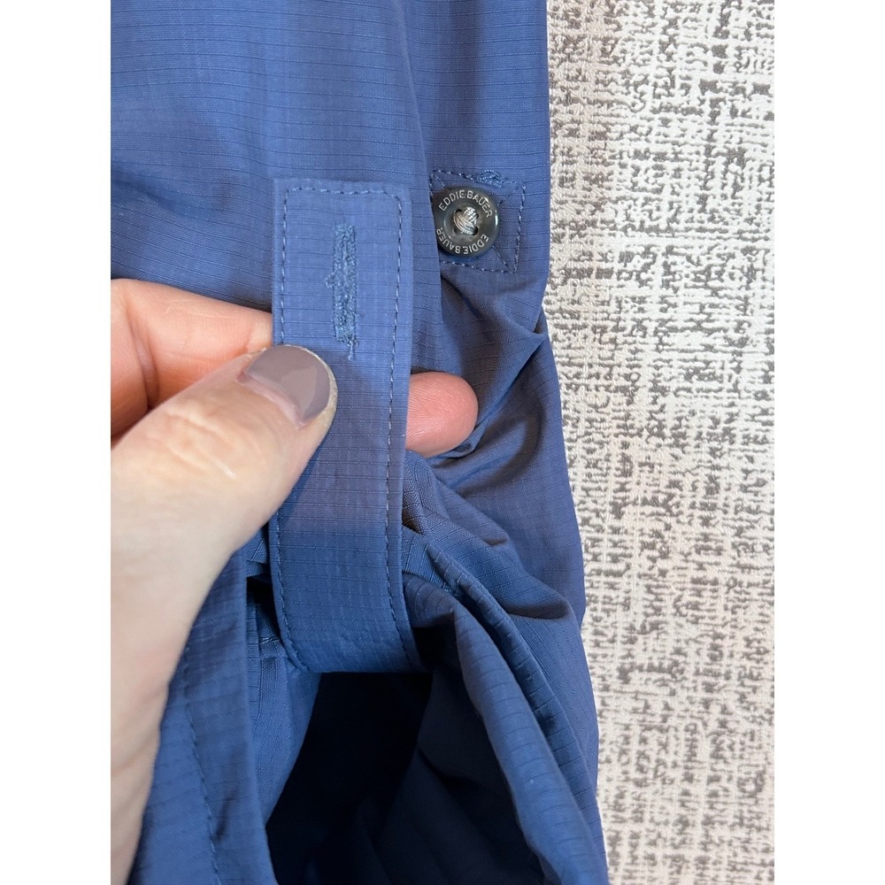 NWT Eddie Bauer Women Blue Mountain Ripstop L/S Top UPF 50+ Classic Fit Large - Picture 6 of 12